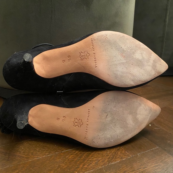 Loeffler Randall Angie Suede Kitten Heel Ankle Boots - Picture 2 of 3